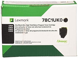 Lexmark 78C1UK0 OEM "Return Program" Black Ultra High Yield Laser Toner Cartridge