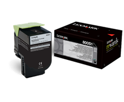 Lexmark 800S1 ( 80C0S10 ) OEM Black Laser Toner Cartridge