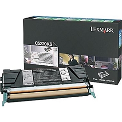 Lexmark C5220KS OEM "Return Program" Black Laser Toner Cartridge