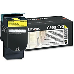 Lexmark C540H2YG OEM Yellow High Yield Laser Toner Cartridge