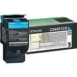 Lexmark C544X1CG OEM "Return Program" Cyan Extra High Yield Laser Toner Cartridge