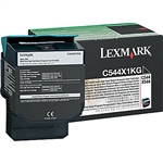 Lexmark C544X1KG OEM "Return Program" Black Extra High Yield Laser Toner Cartridge