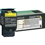 Lexmark C544X1YG OEM "Return Program" Yellow Extra High Yield Laser Toner Cartridge