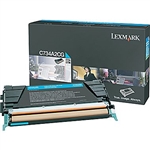 Lexmark C734A2CG OEM Cyan Laser Toner Cartridge