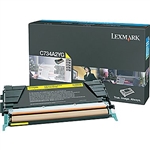 Lexmark C734A2YG OEM Yellow Laser Toner Cartridge