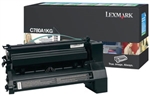 Lexmark C780A1KG OEM "Return Program" Black Laser Toner Cartridge