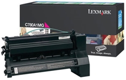 Lexmark C780A1MG OEM "Return Program" Magenta Laser Toner Cartridge