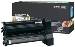 Lexmark C780A1YG OEM "Return Program" Yellow Laser Toner Cartridge