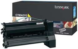 Lexmark C780A2YG OEM Yellow Laser Toner Cartridge