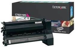Lexmark C782X1MG OEM "Return Program" Magenta Extra High Yield Laser Toner Cartridge