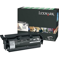 Lexmark T650H11A OEM "Return Program" Black High Yield Laser Toner Cartridge