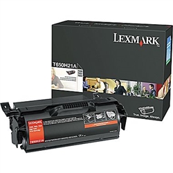 Lexmark T650H21A OEM Black High Yield Laser Toner Cartridge