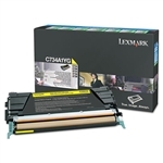 Lexmark X746A1YG OEM "Return Program" Yellow Laser Toner Cartridge