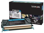 Lexmark X748H1CG OEM "Return Program" Cyan High Yield Laser Toner Cartridge