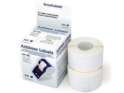 Seiko SLP-2RL White Address Labels 1 1/8" X 3 1/2" (130 Labels per roll / 2 rolls per box)