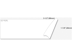 Seiko SLP-R2RL Removable Adhesive White Address Labels 1 1/8" x 3 1/2" (130 labels per roll / 2 rolls per box) 