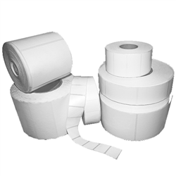 Toshiba 4" x 6" Thermal Transfer Non-Perforated Labels,2-up (1,00 Roll / Case of 4) - TT400600RNPL