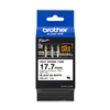 Brother HSE241 Black on White Heat Shrink Tube 0.69 in x 4.9 ft (17.7mm x 1.5m)