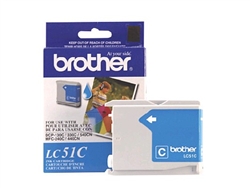 Brother LC51C ( LC-51C ) OEM Cyan Ink Cartridge