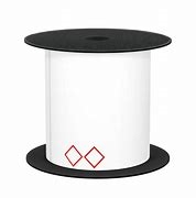 Brother BMSLT34GHS2V2 Mobile 3" x 4.5" TT GHS 2 Diamonds White Label (use BMSLPR03xx Ink Ribbons), 3mil, 5+ Years, 5" OD / 1" Core, 200 Labels/Roll, 1 Roll/Unit