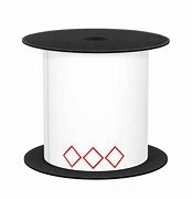 Brother BMSLT34GHS3V2 Mobile 3" x 4.5" TT GHS 3 Diamonds White Label (use BMSLPR03xx Ink Ribbons), 3mil, 5+ Years, 5" OD / 1" Core, 200 Labels/Roll, 1 Roll/Unit