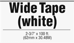 Brother DK2205 Continuous White Paper Labels 2.4" x 100' (62mm x 30.4m) 