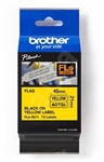 Brother FLE6511 Black Ink on Yellow Polyester Die-Cut Flag Labels 21mm x 45mm long