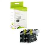 Brother LC1032PKS ( LC-1032PKS ) Compatible Black High Yield Inkjet Cartridge (Dual Pack)