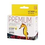 Brother LC103Y ( LC-103Y ) Compatible Yellow High Yield Inkjet Cartridge