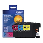 Brother LC1053PKS ( LC-1053PKS ) OEM High Yield Colour Inkjet Cartridges, Combo Pack