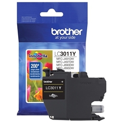 Brother LC3011Y ( LC-3011Y ) OEM Yellow Inkjet Cartridge