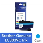 Brother LC3039C ( LC-3039C ) OEM Cyan High Yield Ink jet Cartridge