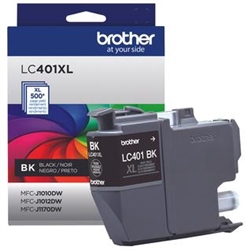 Brother LC401XLBK ( LC-401XLBK ) OEM Black High Yield Ink Cartridge