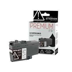 Brother LC401XLBK ( LC-401XLBK ) Compatible Black High Yield Ink Cartridge