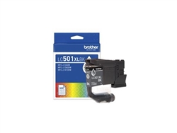 Brother LC501XLBK ( LC-501XLBK ) OEM Black High Yield Ink Cartridge; 500 Pages