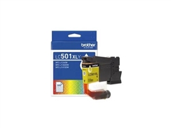 Brother LC501XLY ( LC-501XLY ) OEM Yellow High Yield Ink Cartridge; 500 Pages