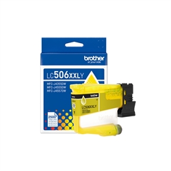 Brother LC506XXLY ( LC-506XXLY ) OEM Yellow Extra High Yield Ink Cartridge; 2500 Pages