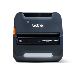 Brother RJ4250WBLF 4-Inch Rugged Mobile Linerless Label Printer with Wi-Fi® and Bluetooth® Wireless Technology and Smart Li-ion Battery