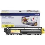 Brother TN221Y ( TN-221Y ) OEM Yellow Laser Toner Cartridge