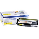 Brother TN315Y ( TN-315Y ) OEM Yellow High Yield Laser Toner Cartridge