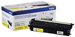 Brother TN436Y ( TN-436Y ) OEM Yellow Extra High Yield Laser Toner Cartridge