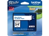 Brother TZe243 Blue on White Laminated Tape for Indoor and Outdoor Use 18mm x 8m (3/4" x 26'2") (Pack of 2)