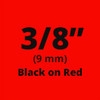Brother TZe421 Black on Red Laminated Tape for Indoor and Outdoor Use 9mm x 8m (3/8" x 26'2") 
