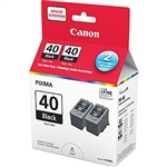 Canon PG40 ( PG-40 ) ( 0615B053 ) OEM Black Inkjet Cartridge (Dual Pack)