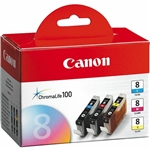 Canon CLI83PK ( CLI-83PK ) ( 0621B016 ) OEM Colour Combo Pack includes Cyan, Magenta and Yellow