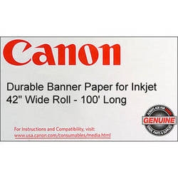 Canon Durable Matte Polypropylene Banner Paper 42" x 100' Roll (133gsm) - 0834V779 