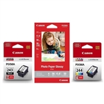 Canon PG243 / CL244  ( 1287C005 ) OEM Combo Pack includes PG243 Black and CL244 Colour Ink Cartridge
