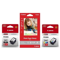 Canon PG243 / CL244  ( 1287C005 ) OEM Combo Pack includes PG243 Black and CL244 Colour Ink Cartridge