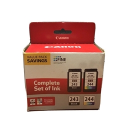 Canon PG243 / CL244  ( 1287C006 ) OEM Combo Pack includes PG243 Black and CL244 Colour Ink Cartridge