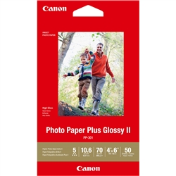 Canon PP-301 Photo Paper Plus Glossy II 4" x 6" (50 Sheets) 1432C005